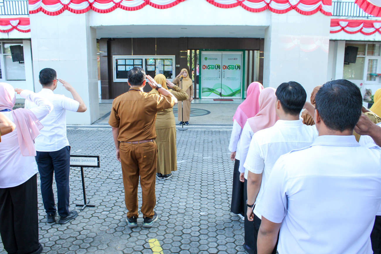 Apel Disbun Tekankan Disiplin dan Integritas Aparatur