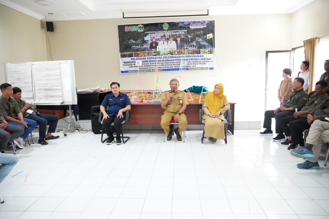 Disbun Dorong Kelembagaan Petani Sawit Paser Bertransformasi ke Arah Korporasi