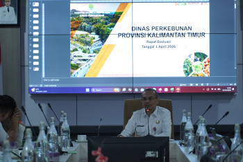 Disbun Kaltim Gelar Rapat Monitoring dan Evaluasi Kinerja Tahun 2026