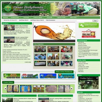 Disbun Lombakan Situs Web SKPD Kabupaten dan Kota
